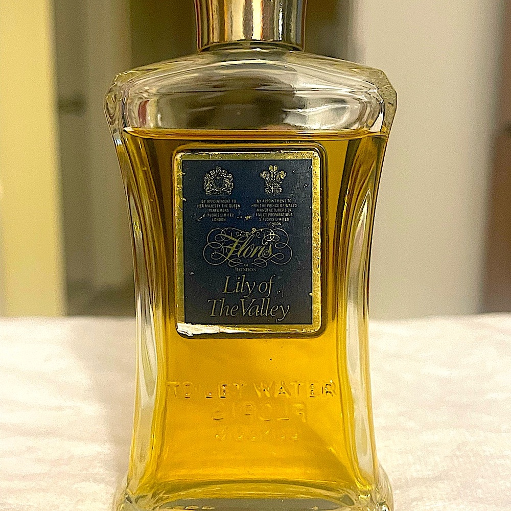 FLORIS Lily of the valley fragrance vtg toilet water 3.4 ounces 90% remains HTF